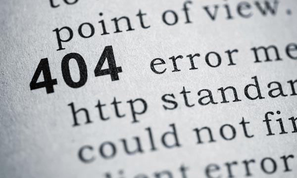 Fehler 404 - nicht gefunden
